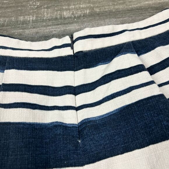 Zara basic striped A line skirt - Picture 3 of 8